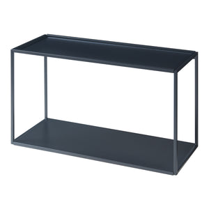 Półka ścienna Notodden czarna stal [en.casa]