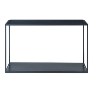 Półka ścienna Notodden czarna stal [en.casa]