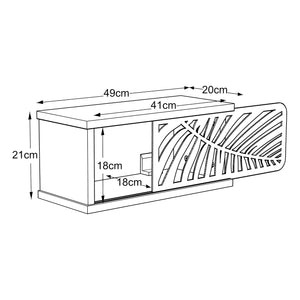 Zestaw półek ściennych Våler 49x20x21cm w różnych kolorach. kolory [en.casa]