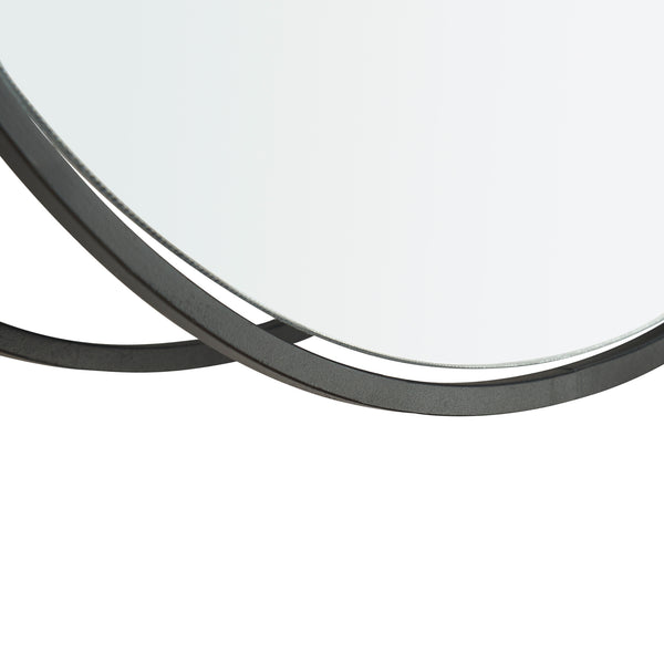 Lustro ścienne Sunne z półką czarne w różnych wzorach wzory [en.casa]