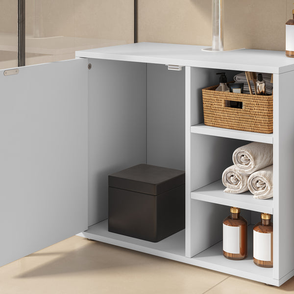 Szafka pod umywalkę Kulaik 51x60x32 cm Biała [en.casa]