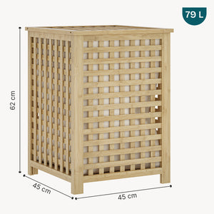Kosz na pranie Jystiand bambus naturalny [en.casa]