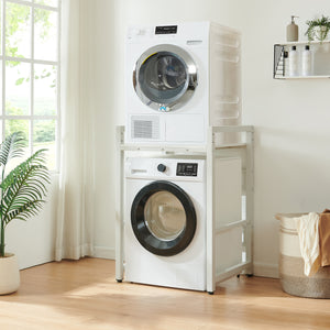 Półka pod pralkę wysoka 105x73x63 cm biała [en.casa]