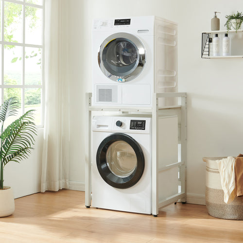 Półka pod pralkę wysoka 105x73x63 cm biała [en.casa]