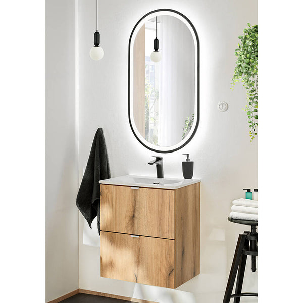 Umywalka Skelbolu o wyglądzie dębu [en.casa]