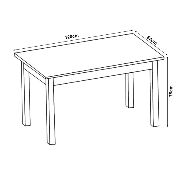 Stół do jadalni Den Haag 120x60 cm w różnych kolorach. kolory [en.casa]