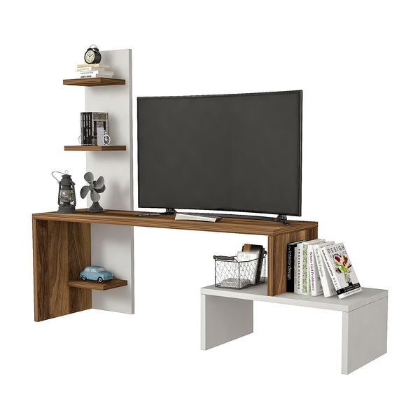 Stolik RTV Hörby z półką [en.casa]