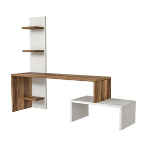 Stolik RTV Hörby z półką [en.casa]