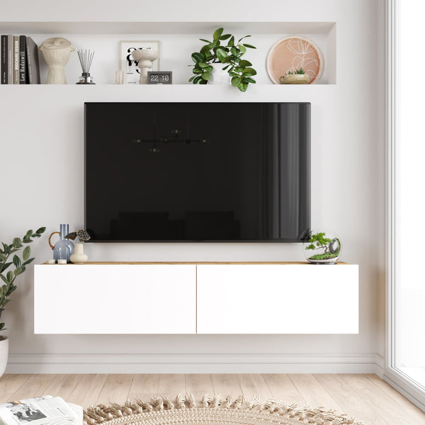 Stolik pod telewizor Lapinlahti w różnych rozmiarach i kolorach rozmiary i kolory [en.casa]