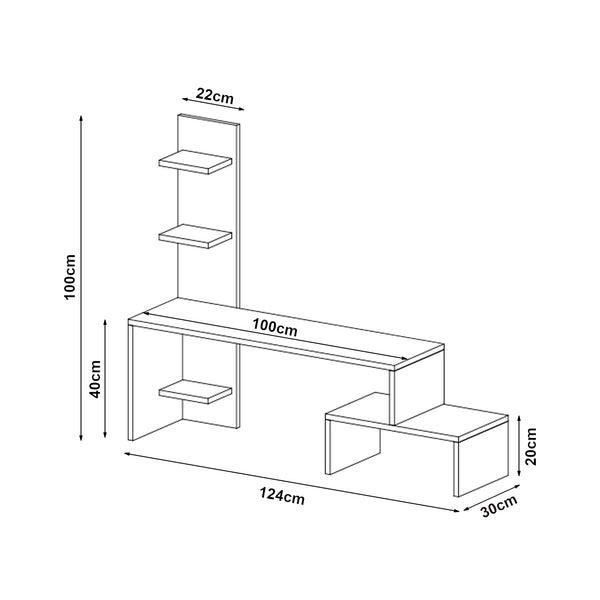 Stolik TV z półką Hörby [en.casa]