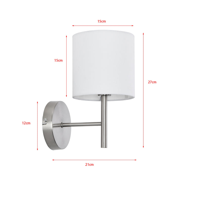 Szkic wymiarowy Lampa ścienna Winsford [lux.pro]
