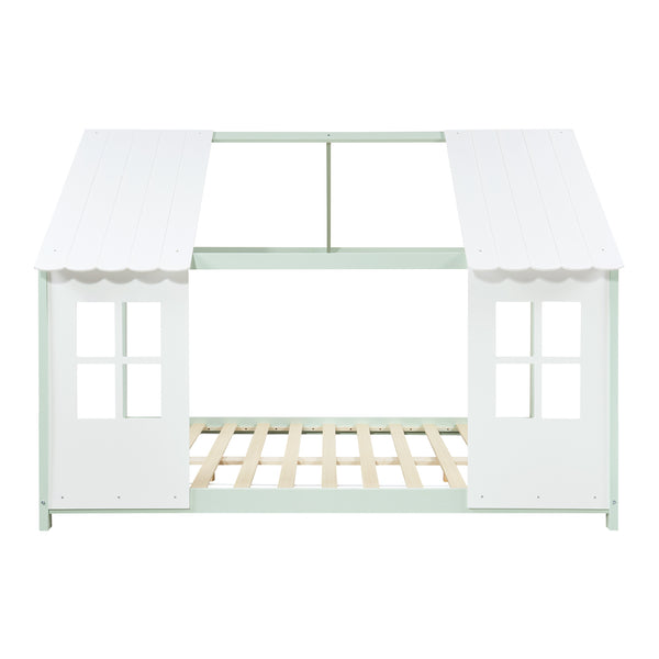 Półotwarte łóżko dziecięce Tostedt z materacem [en.casa]