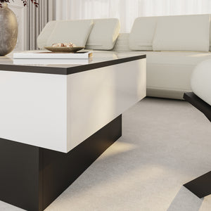 Rozkładany stolik kawowy Lens [en.casa]