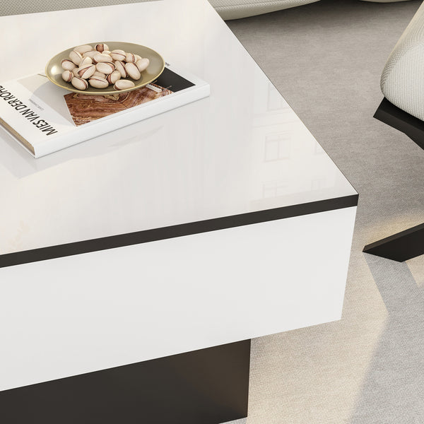 Rozkładany stolik kawowy Lens [en.casa]