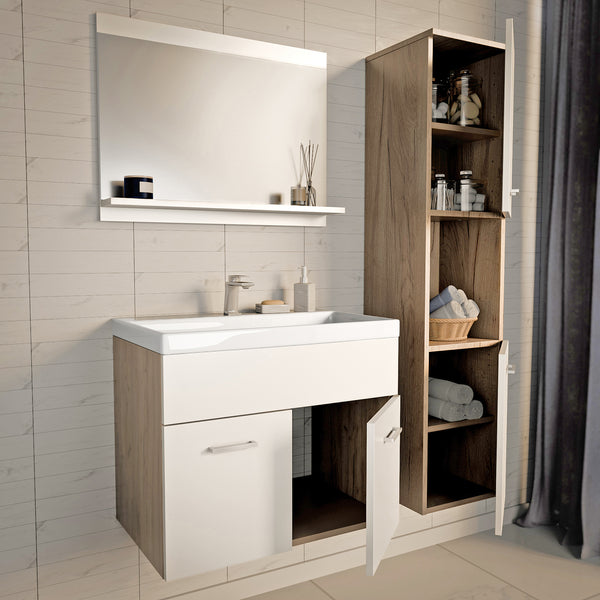 Zestaw mebli łazienkowych Krildihana 3-częściowy [en.casa]