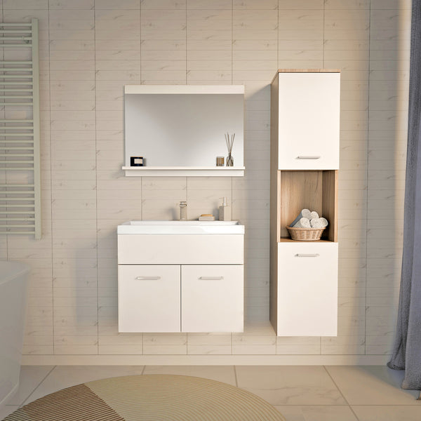 Zestaw mebli łazienkowych Krildihana 3-częściowy [en.casa]