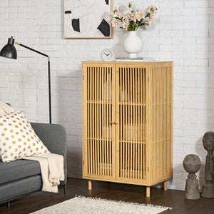 Beistellschrank Grong Bambus [en.casa] - premiumXL