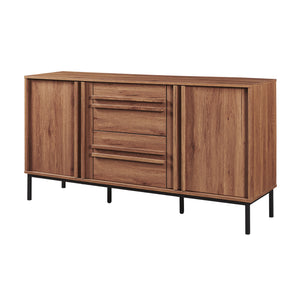 Kredens Kilmandar 150x40x79 cm w optyce orzecha włoskiego [en.casa]