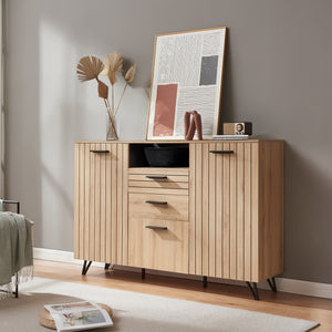 Burled sideboard [en.casa]