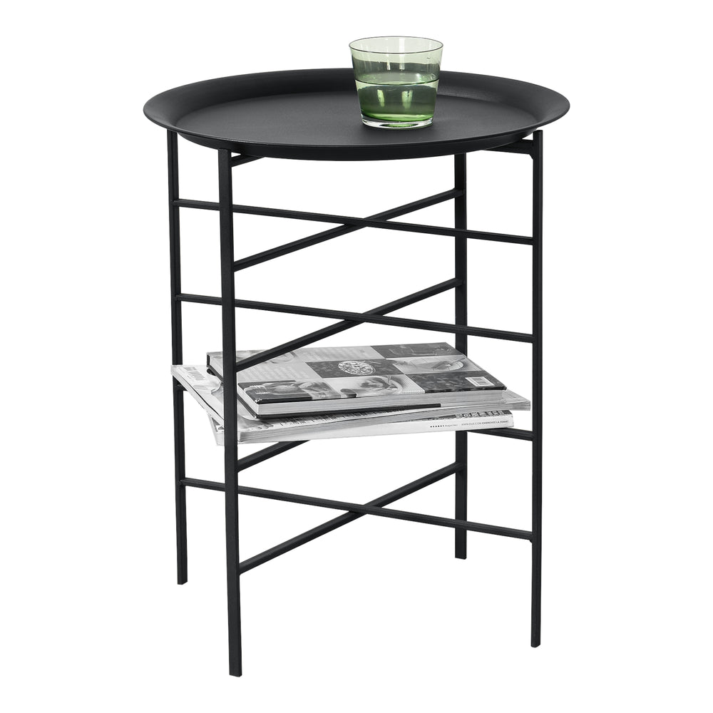 Stolik pomocniczy Wiltz 40x40x53 cm metal czarny en.casa - premiumXL