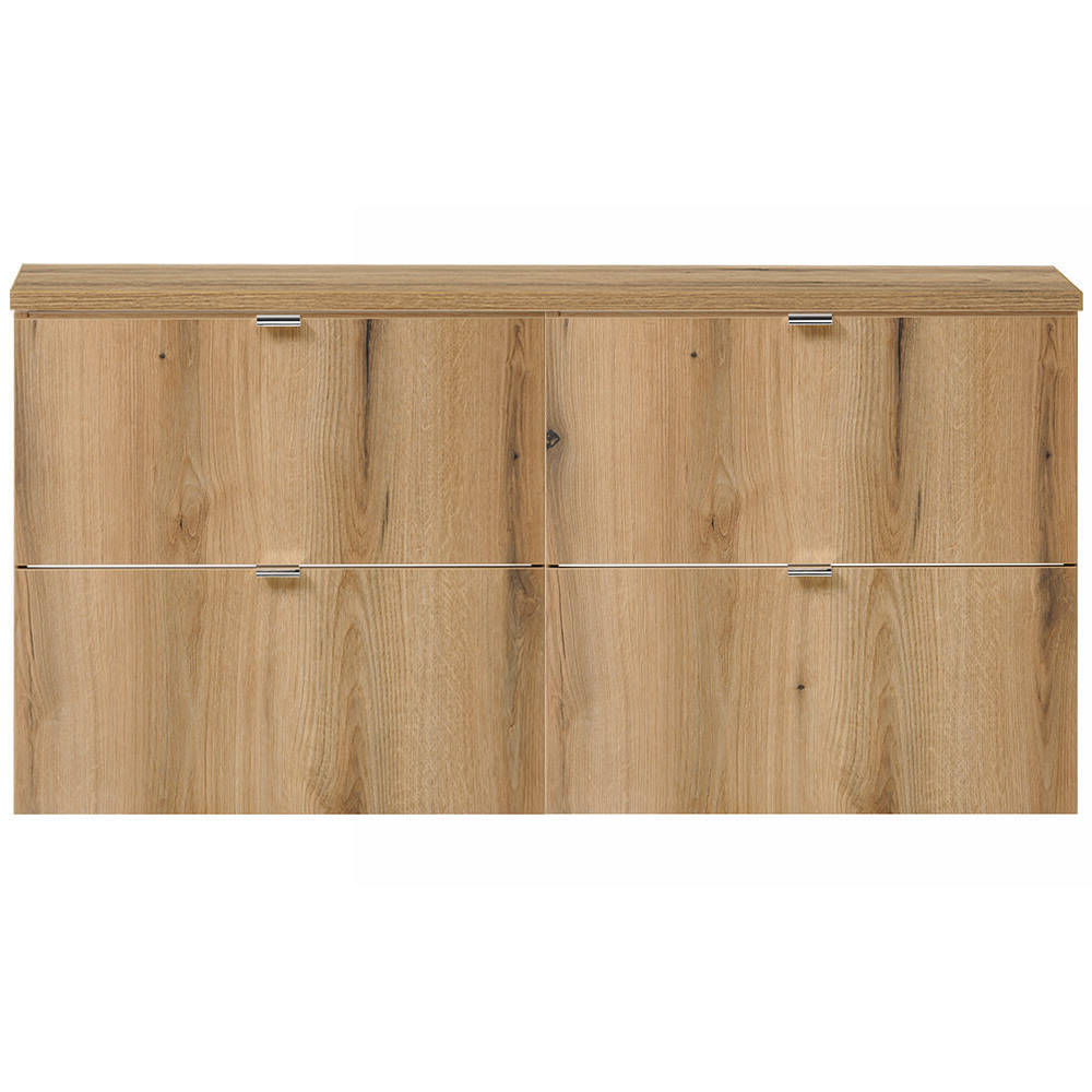 Umywalka podwójna Skelbolu z 4 szufladami o wyglądzie dębu [en.casa]