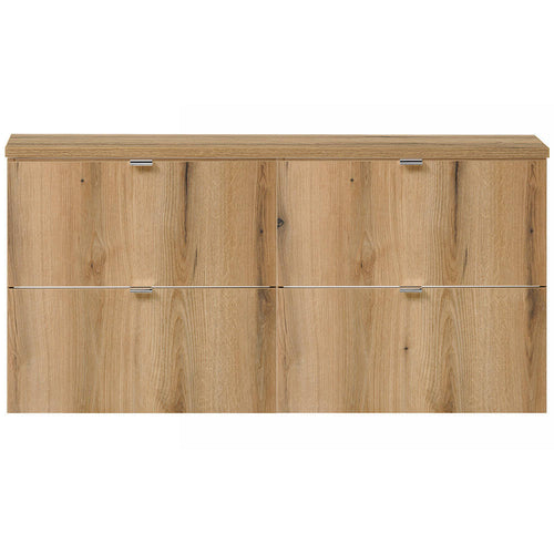 Umywalka podwójna Skelbolu z 4 szufladami o wyglądzie dębu [en.casa]