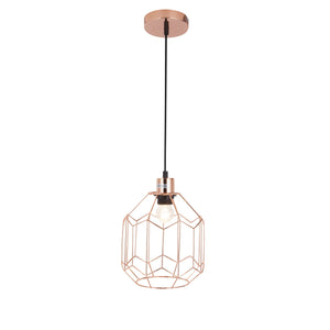 [lux.pro]® Lampa wisząca sufitowa - miedziana (1 x E27)