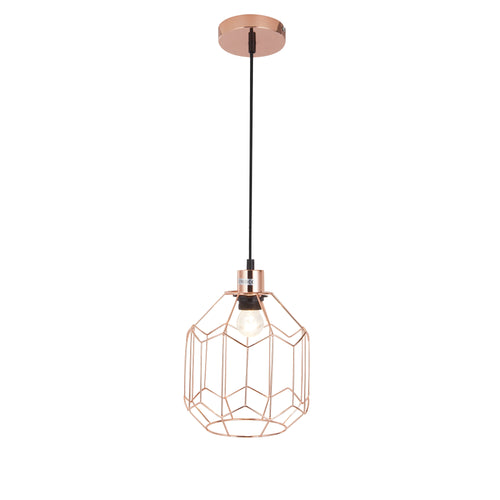 [lux.pro]® Lampa wisząca sufitowa - miedziana (1 x E27)