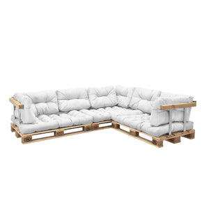 Poduszki paletowe do wnętrz Mogán poduszka do siedzenia poduszka na oparcie w różnych kolorach [en.casa] - premiumXL