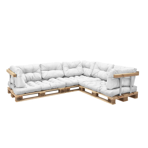 Poduszki paletowe do wnętrz Mogán poduszka do siedzenia poduszka na oparcie w różnych kolorach [en.casa] - premiumXL