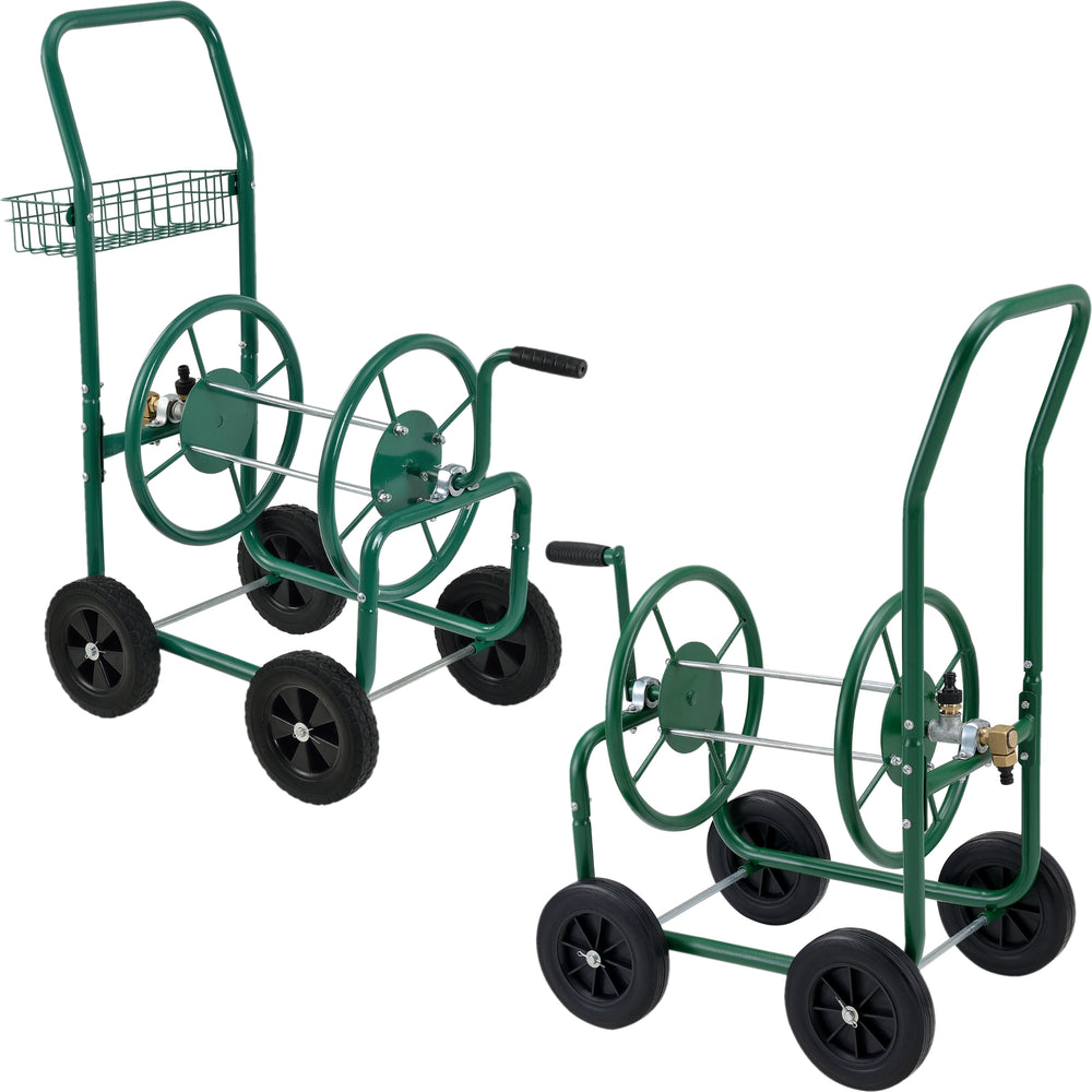 Metalowy bęben na wąż 3/4' - do 60m węża - bęben na wąż ogrodowy [pro.tec]