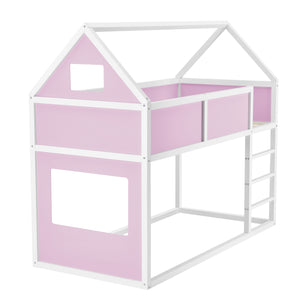 Łóżko piętrowe Quedlinburg dla dzieci 90x200 cm w różnych kolorach [en.casa]