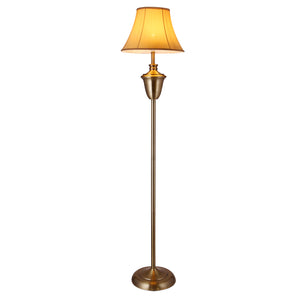 Lampa podłogowa Madrid 1x E27 Ø35x157 cm kolory mosiądz/beż lux.pro