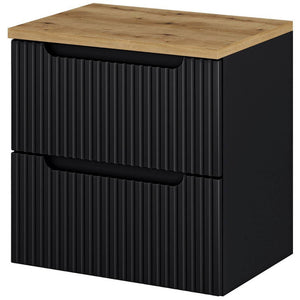 Szafka pod umywalkę Skelbolu z ryflowanym frontem [en.casa]